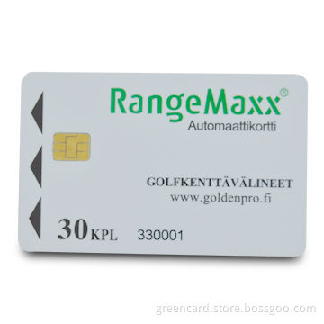 PVC Contact Smart Card, Measures 85.5 x 54 x 0.82mm, with ISO 7816 Protocol and Glossy/Matte Surface
